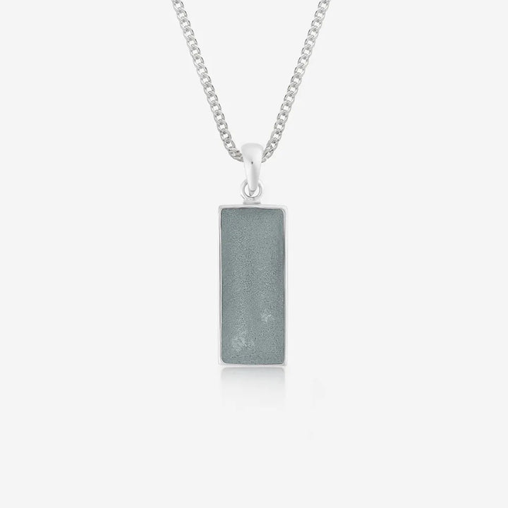 Rectangle Ashes Necklace | Ashes Pendant | Featherlings UK