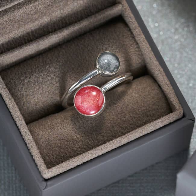 Double Ashes Ring | Ashes Rings | Featherlings UK