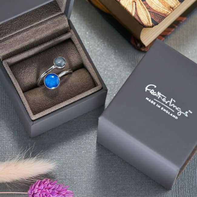 Double Ashes Ring | Ashes Rings | Featherlings UK
