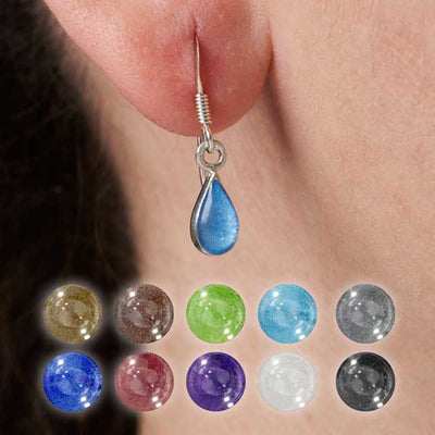 Tear Drop Ashes Earrings | Ashes Charms | Featherlings UK