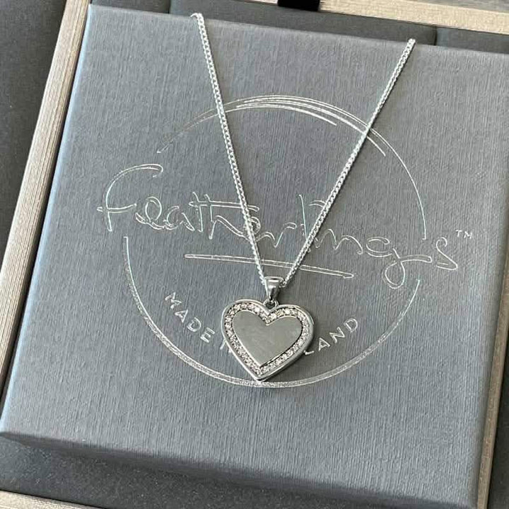 Zirconia Photo Necklace | Photo Locket | Featherlings UK