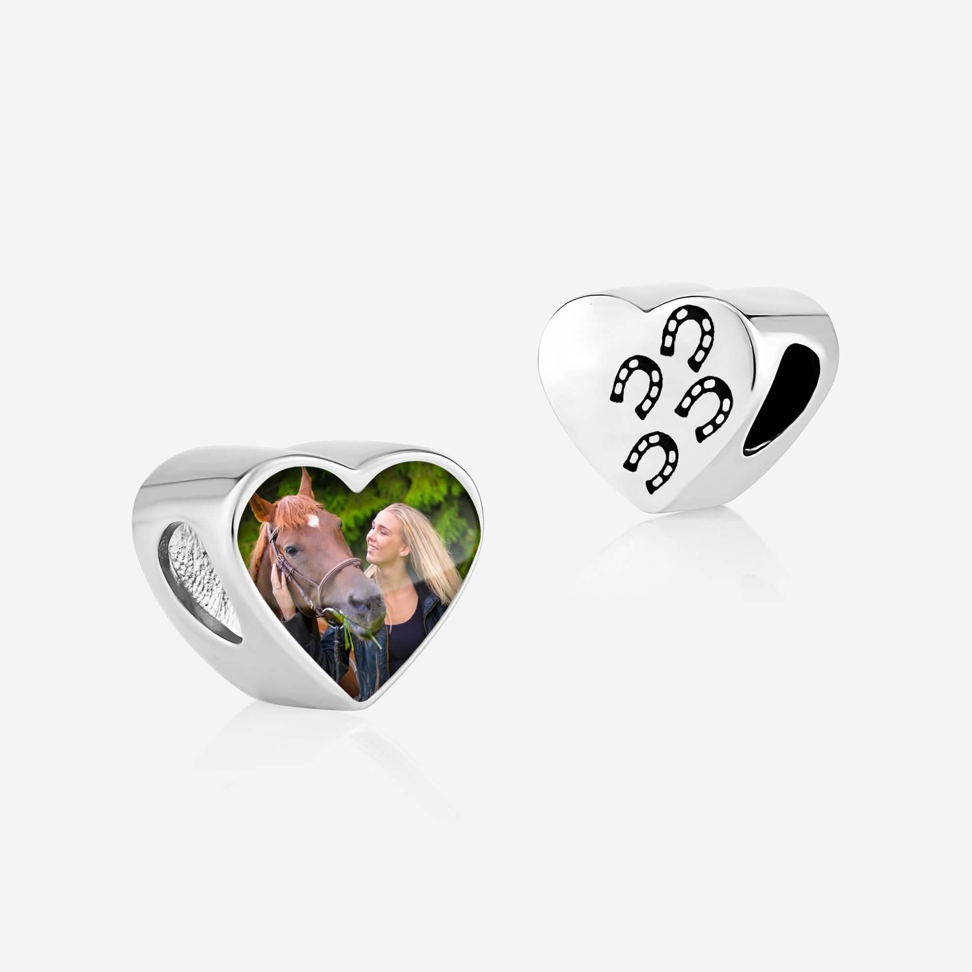 Horse Shoe Prints Photo Charm | Photo Charms | Featherlings UK