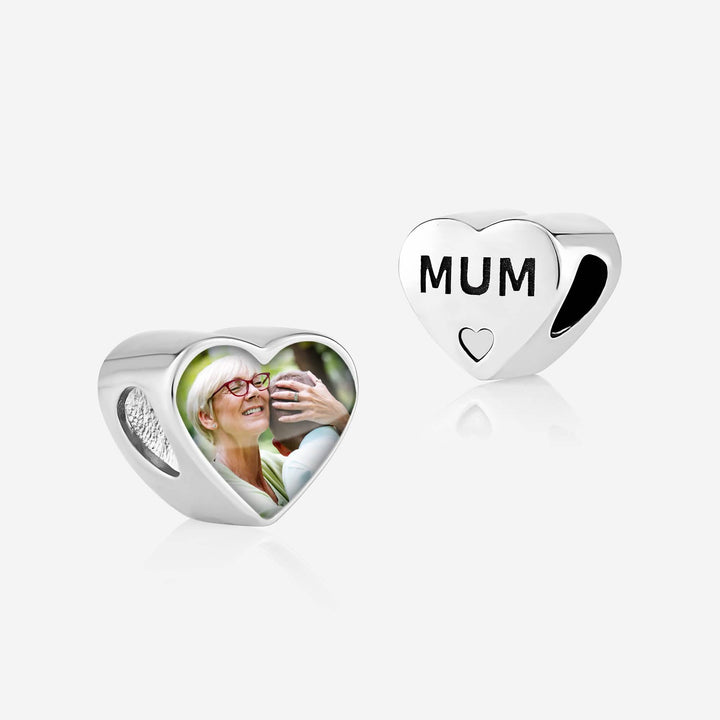 Mum Heart Photo Charm | Photo Charms | Featherlings UK