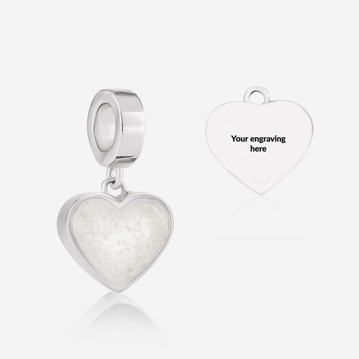 Heart Dangle Breast Milk Charm | Breast Milk Charm | Featherlings UK