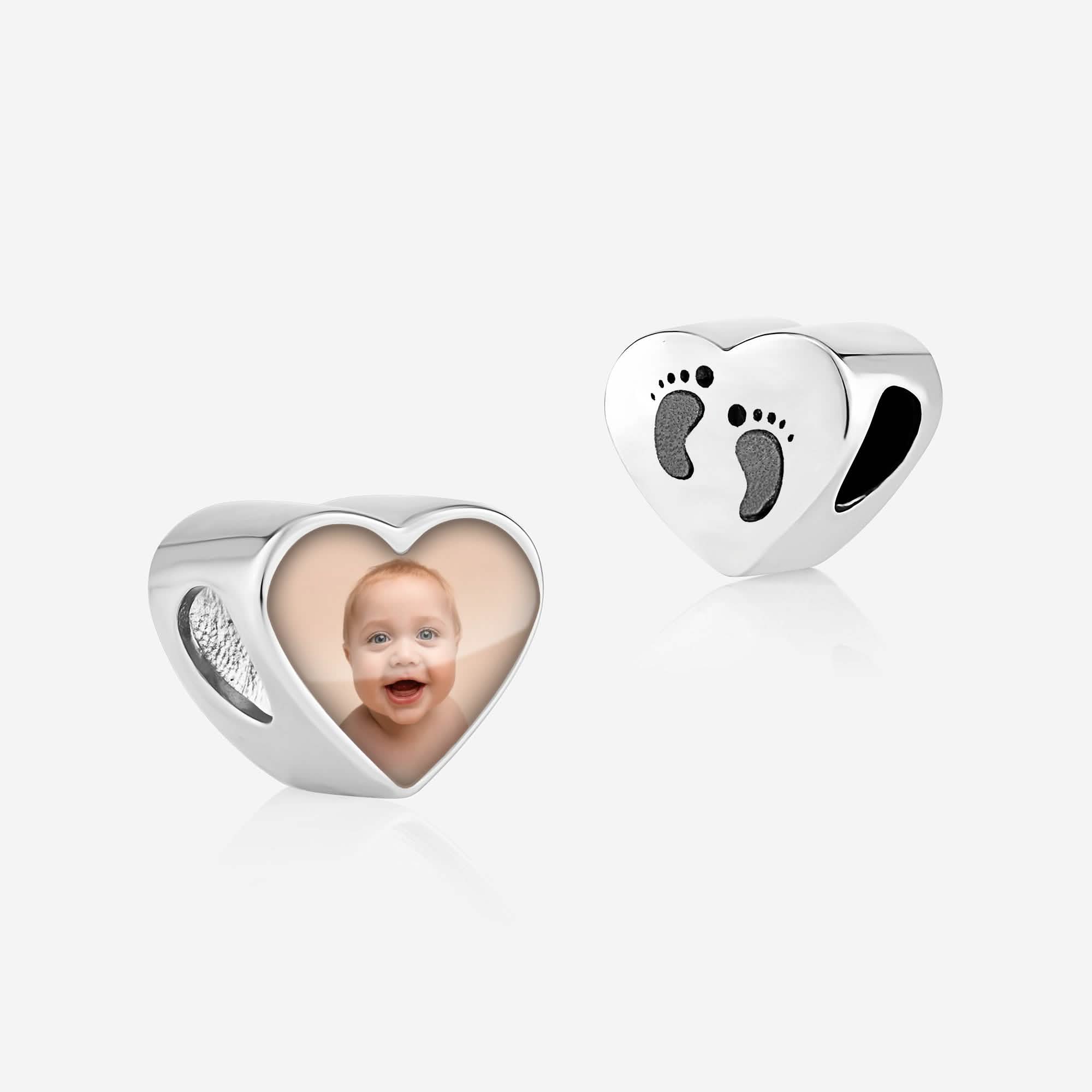 Foot Prints Photo Charm | Photo Charms | Featherlings UK