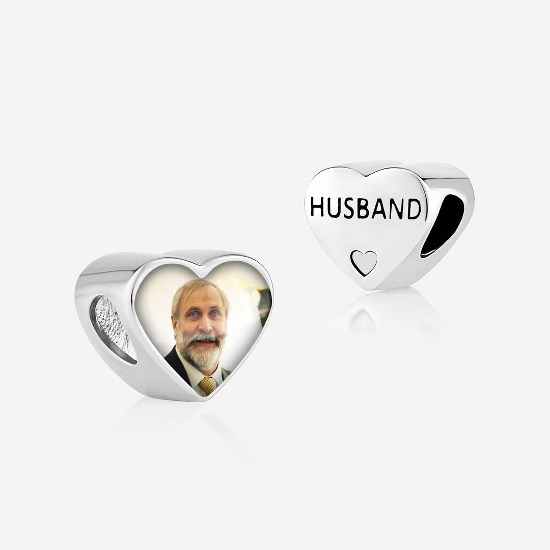 Husband Photo Charm | Photo Charms | Featherlings UK