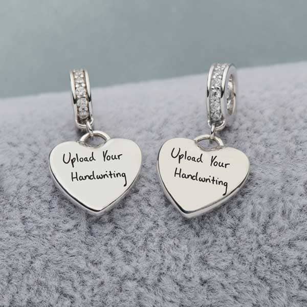 Crystal Handwriting Dangle Charm | Photo Charms | Featherlings UK