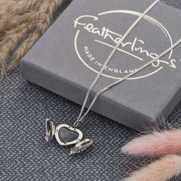 Angel Wings Ashes Locket | Ashes Necklace | Featherlings UK