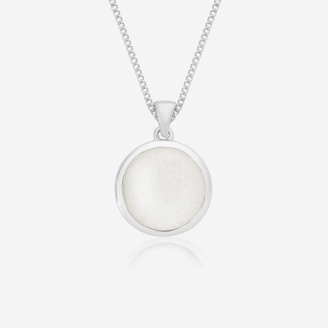 Large Round Breast Milk Necklace | Breast Milk Necklace | Featherlings UK