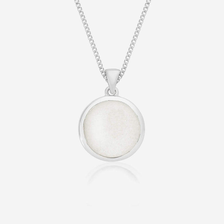 Large Round Breast Milk Necklace | Breast Milk Necklace | Featherlings UK