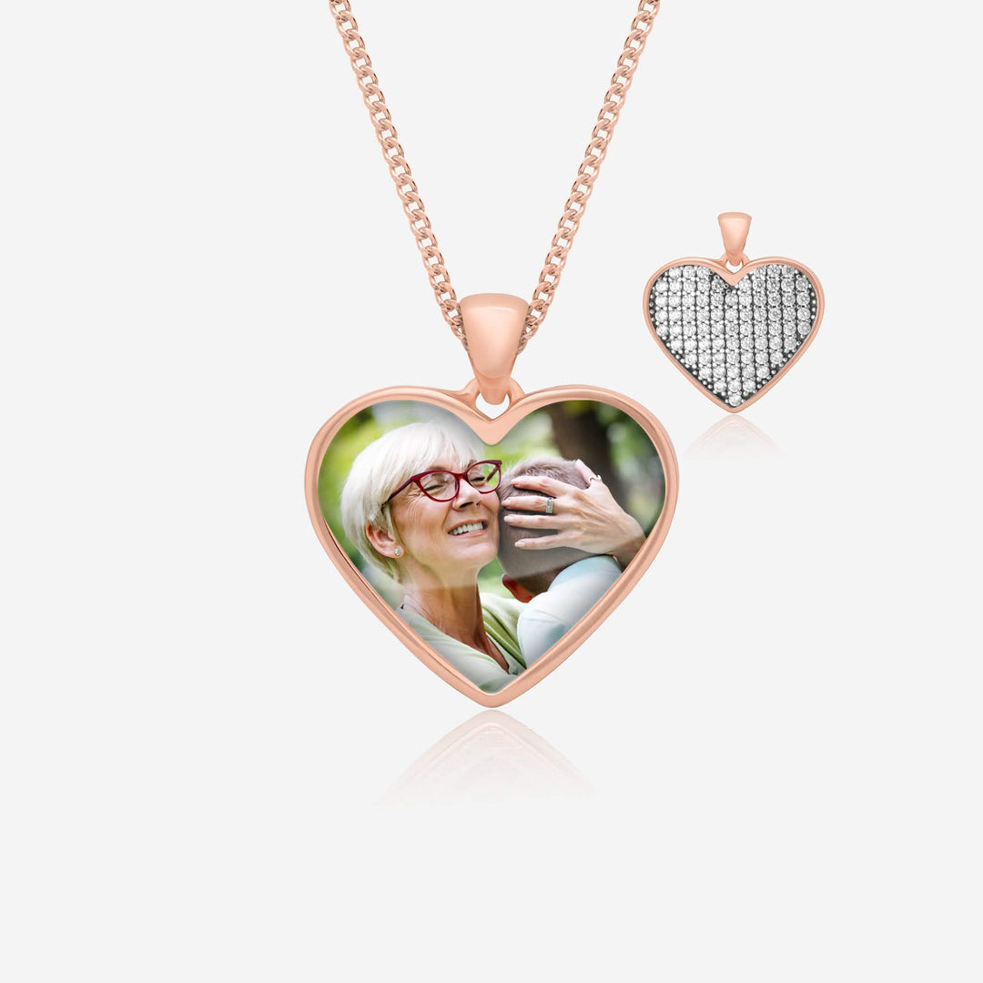 Rose Gold Photo Necklace | Photo Locket | Featherlings UK