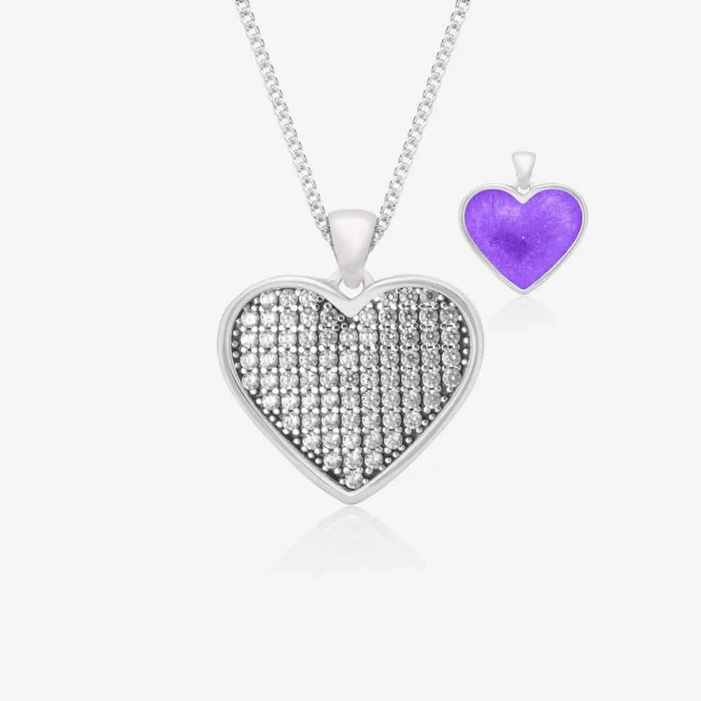 Crystal Ashes Necklace | Ashes Pendant | Featherlings UK