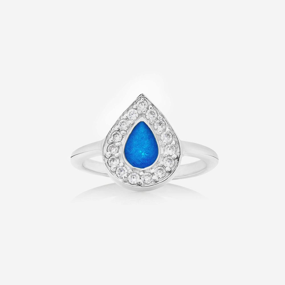 Crystal Tear Ashes Ring | Ashes Rings | Featherlings UK