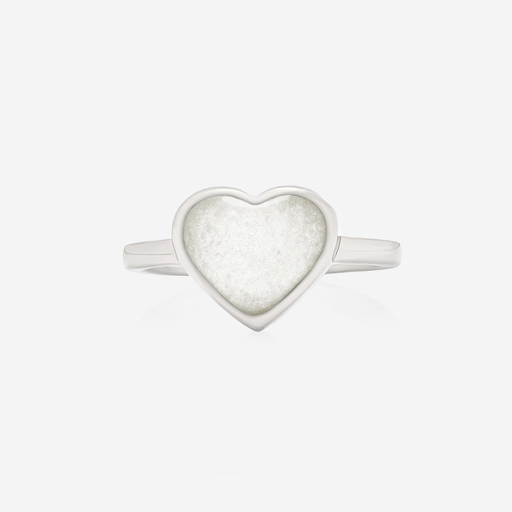 Heart Breast Milk Ring | Ashes Rings | Featherlings UK