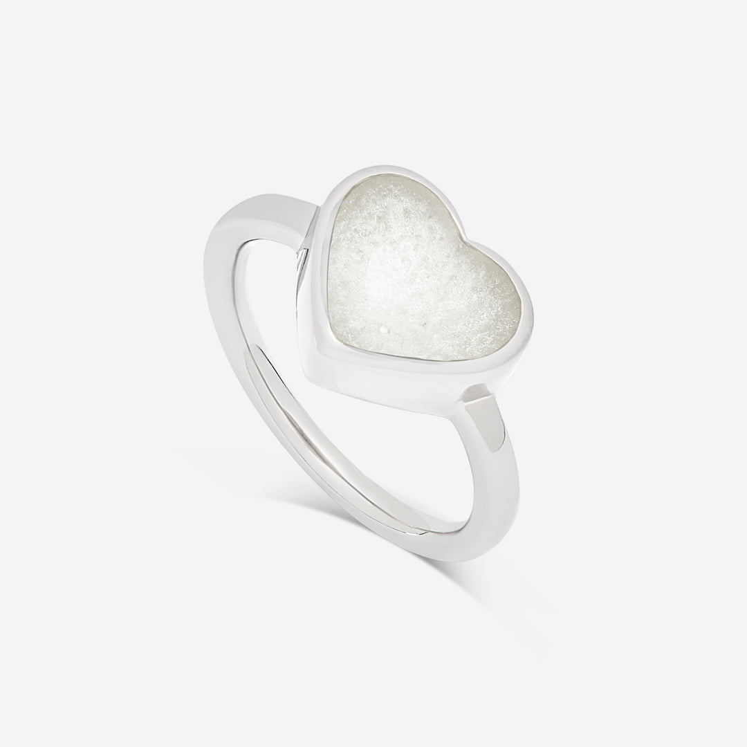 Heart Breast Milk Ring | Ashes Rings | Featherlings UK