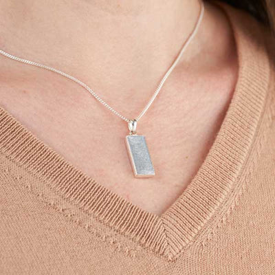 Rectangle Breast Milk Necklace | Breast Milk Necklace | Featherlings UK