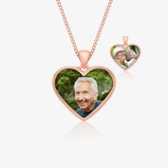 Rose Double Photo Necklace | Photo Necklace | Featherlings UK