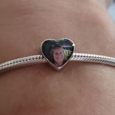 personalised photo charm designed to fit Pandora made by Featherlings