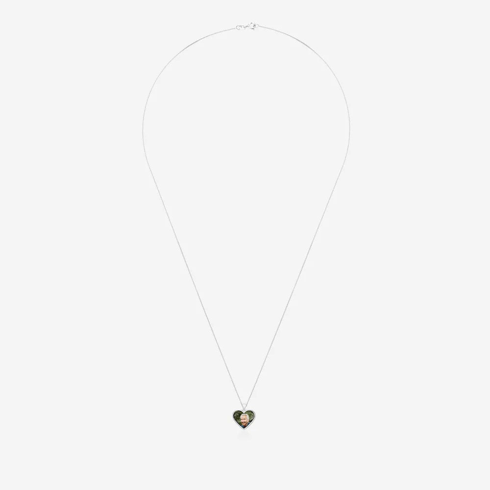 Silver Double Photo Necklace | Photo Locket | Featherlings UK