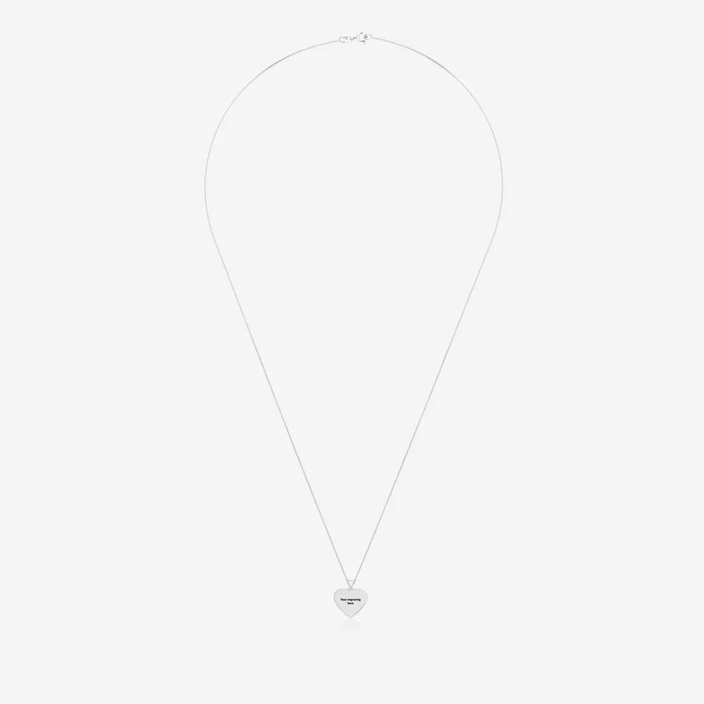 Engraved Photo Heart Necklace | Photo Locket | Featherlings UK
