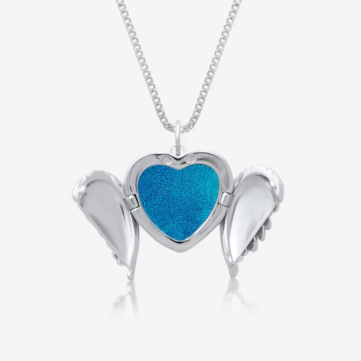 Angel Wings Ashes Locket | Ashes Necklace | Featherlings UK