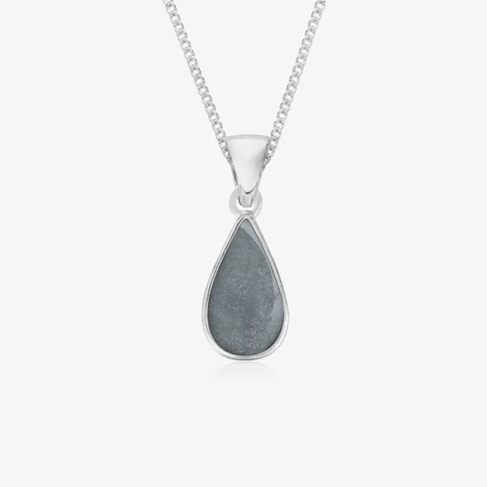 Tear Drop Ashes Necklace | Ashes Pendant | Featherlings UK