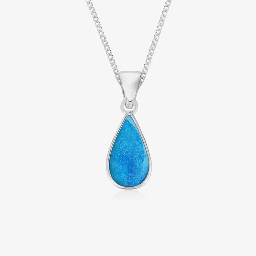 Tear Drop Ashes Necklace | Ashes Pendant | Featherlings UK