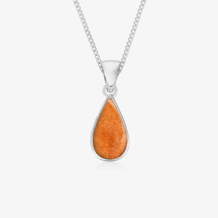 Tear Drop Ashes Necklace | Ashes Pendant | Featherlings UK
