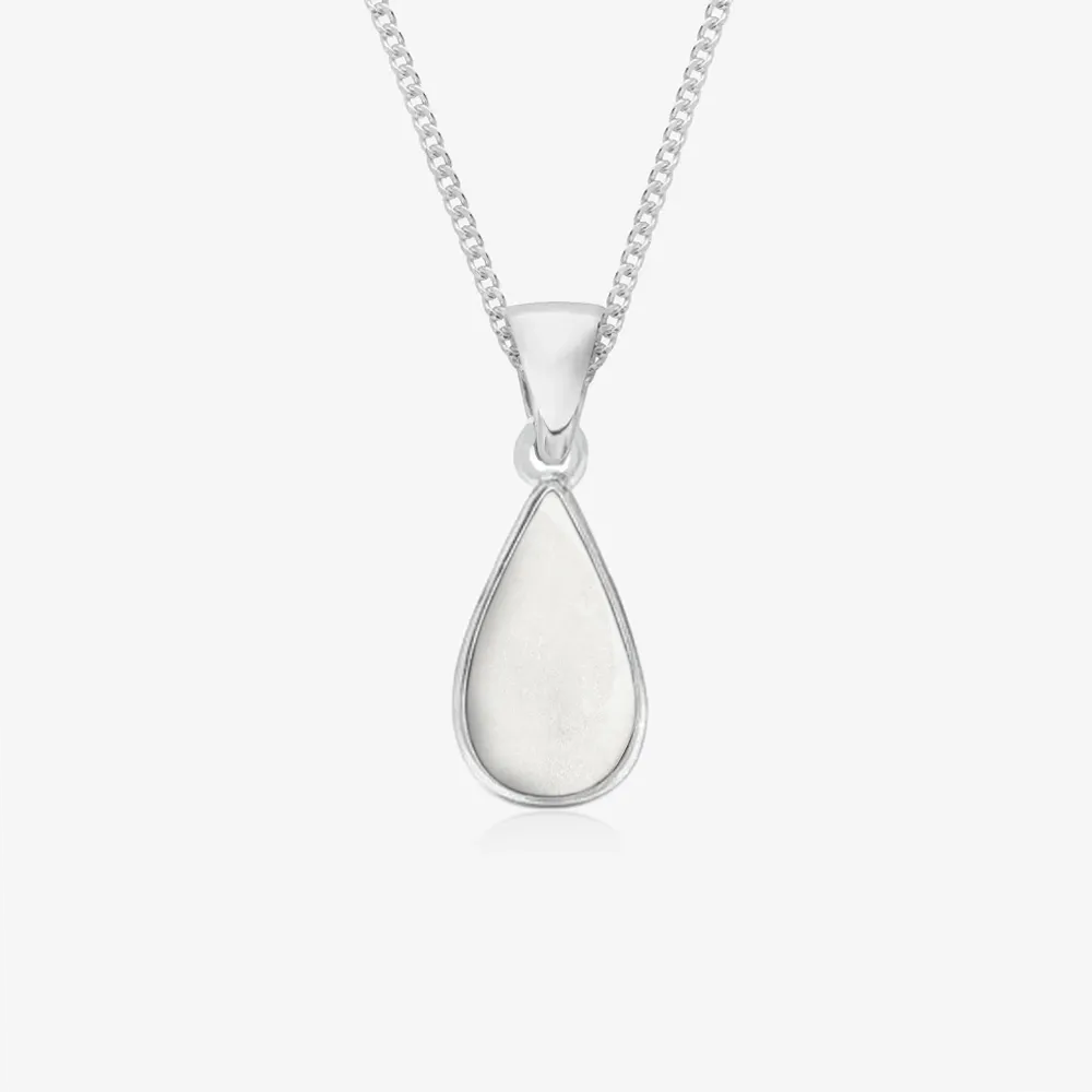 Tear Drop Ashes Necklace | Ashes Pendant | Featherlings UK