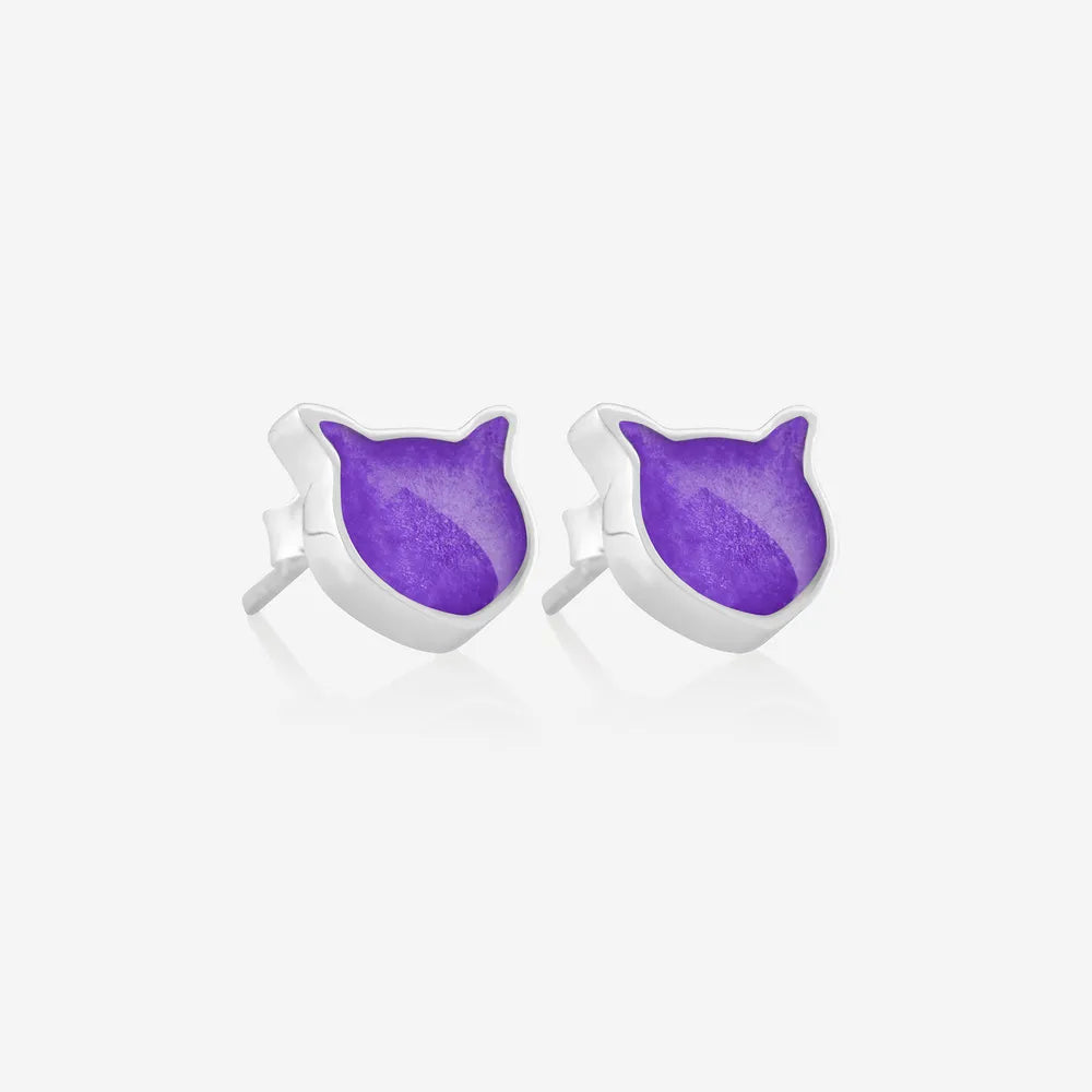 Cat Ashes or Fur Earrings | Ashes Earrings | Featherlings UK