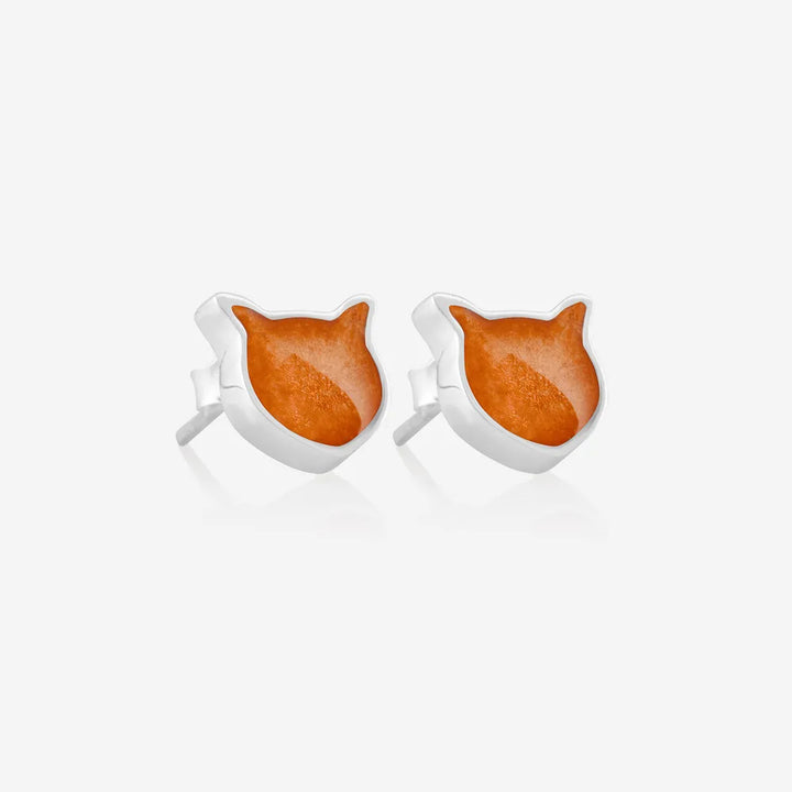 Cat Ashes or Fur Earrings | Ashes Earrings | Featherlings UK