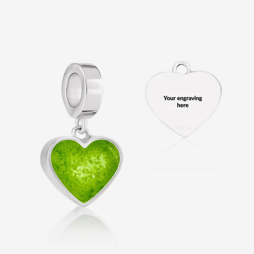 Heart Dangle Ashes Charm | Ashes Charms | Featherlings UK