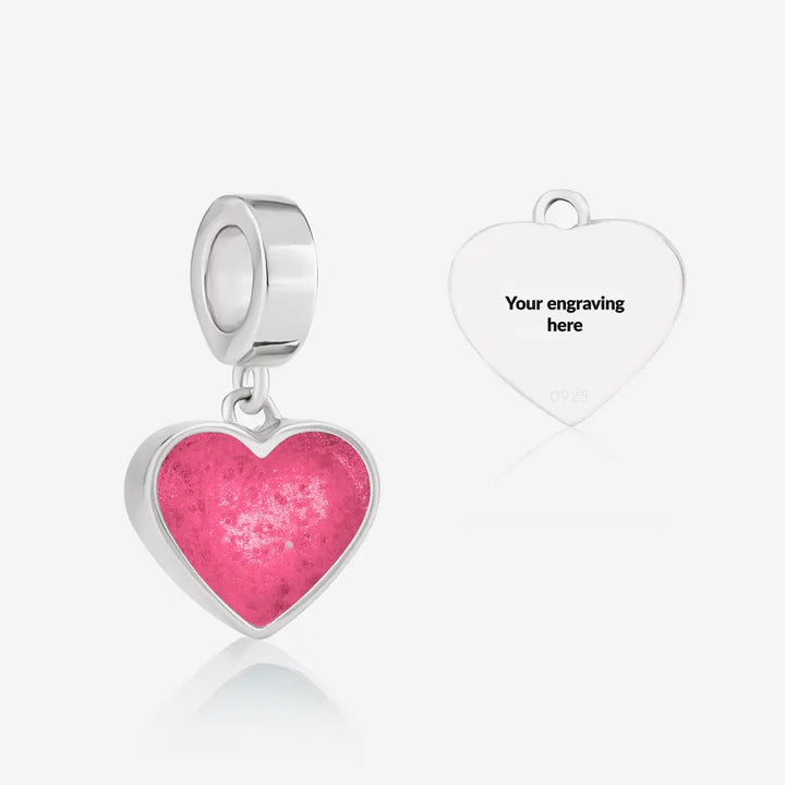 Heart Dangle Ashes Charm | Ashes Charms | Featherlings UK