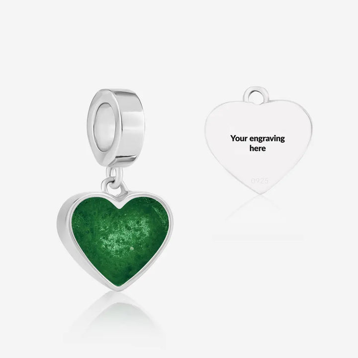 Heart Dangle Ashes Charm | Ashes Charms | Featherlings UK