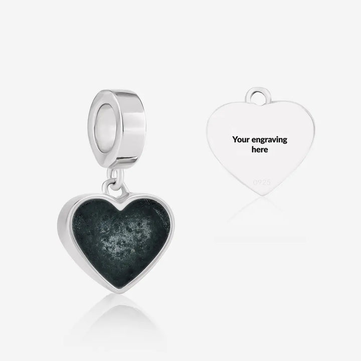 Heart Dangle Ashes Charm | Ashes Charms | Featherlings UK