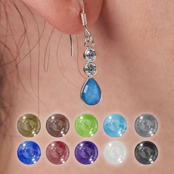 Crystal Ashes Earrings | Ashes Charms | Featherlings UK