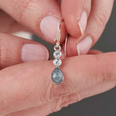 Crystal Ashes Earrings | Ashes Charms | Featherlings UK