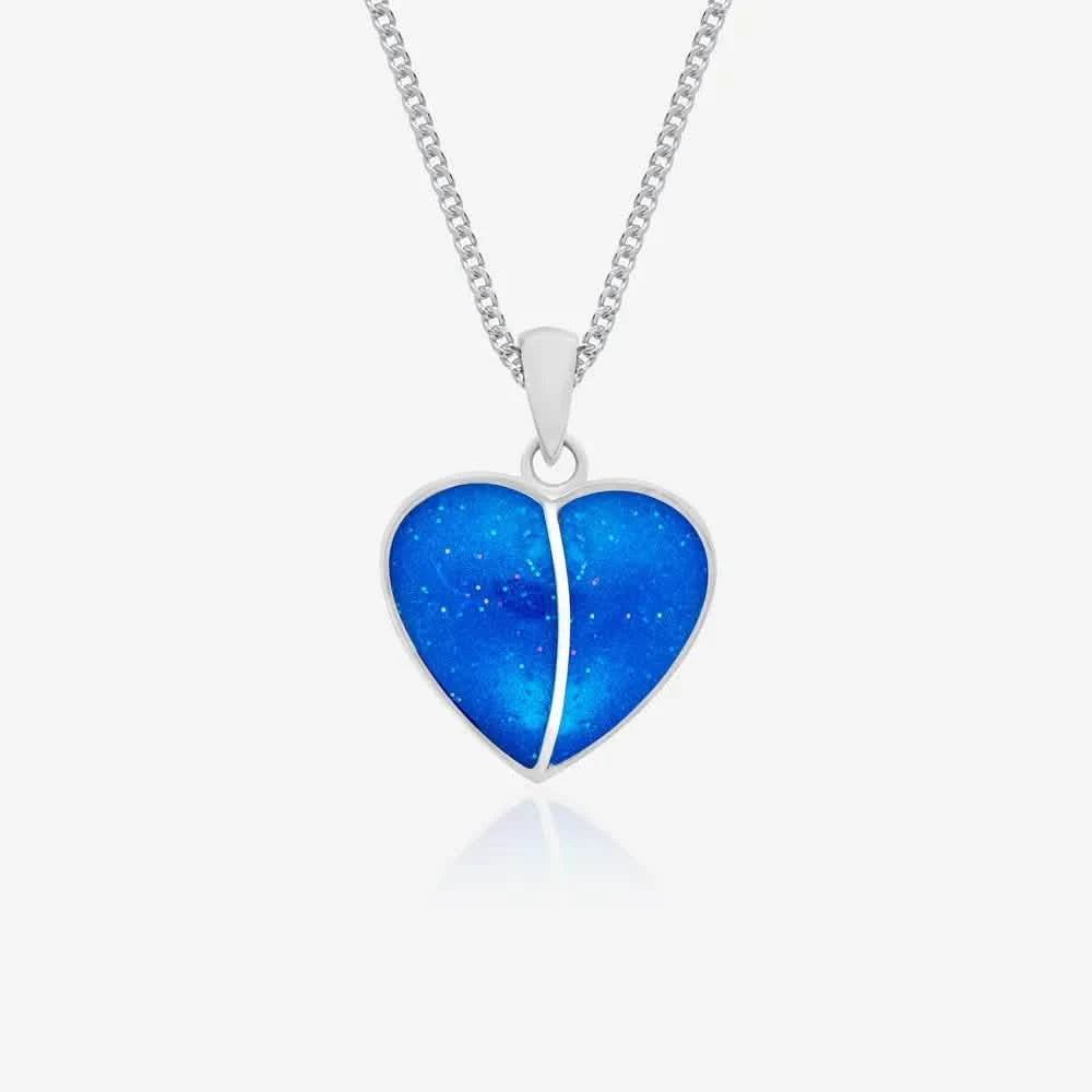Double Ashes Heart Necklace | Ashes Necklace | Featherlings UK