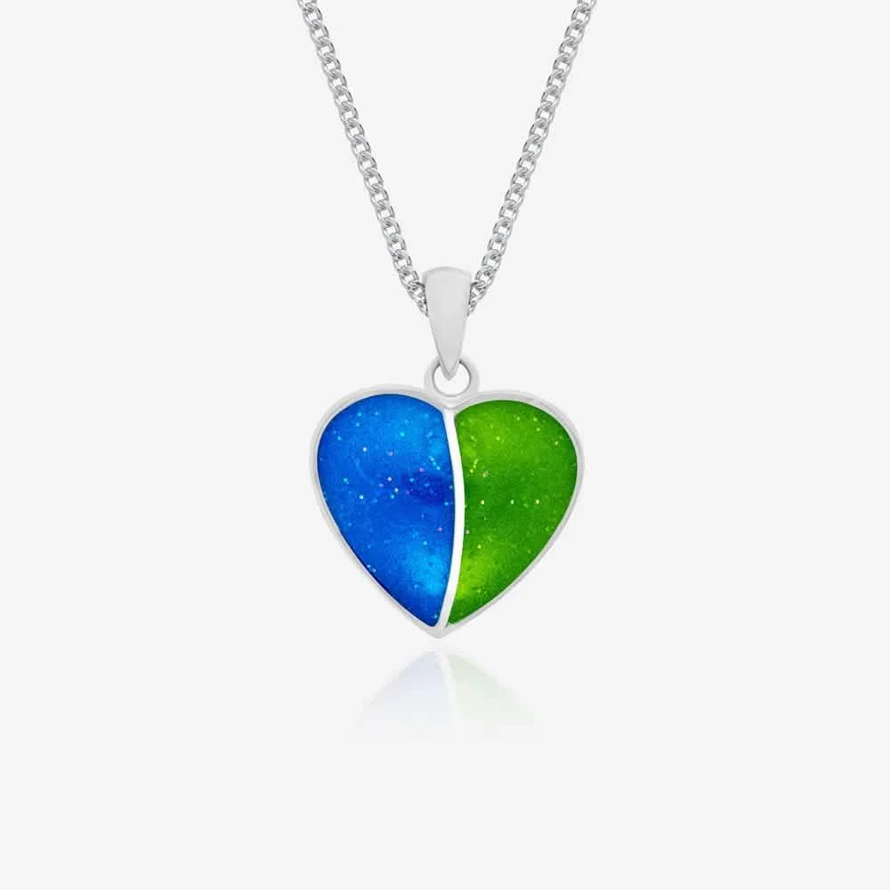 Double Ashes Heart Necklace | Ashes Necklace | Featherlings UK