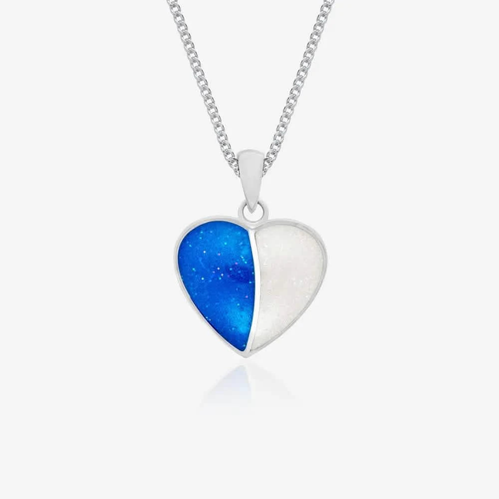 Double Ashes Heart Necklace | Ashes Necklace | Featherlings UK