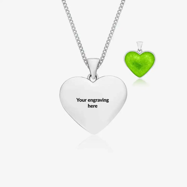 Silver Engraved Ashes Necklace | Ashes Pendant | Featherlings UK