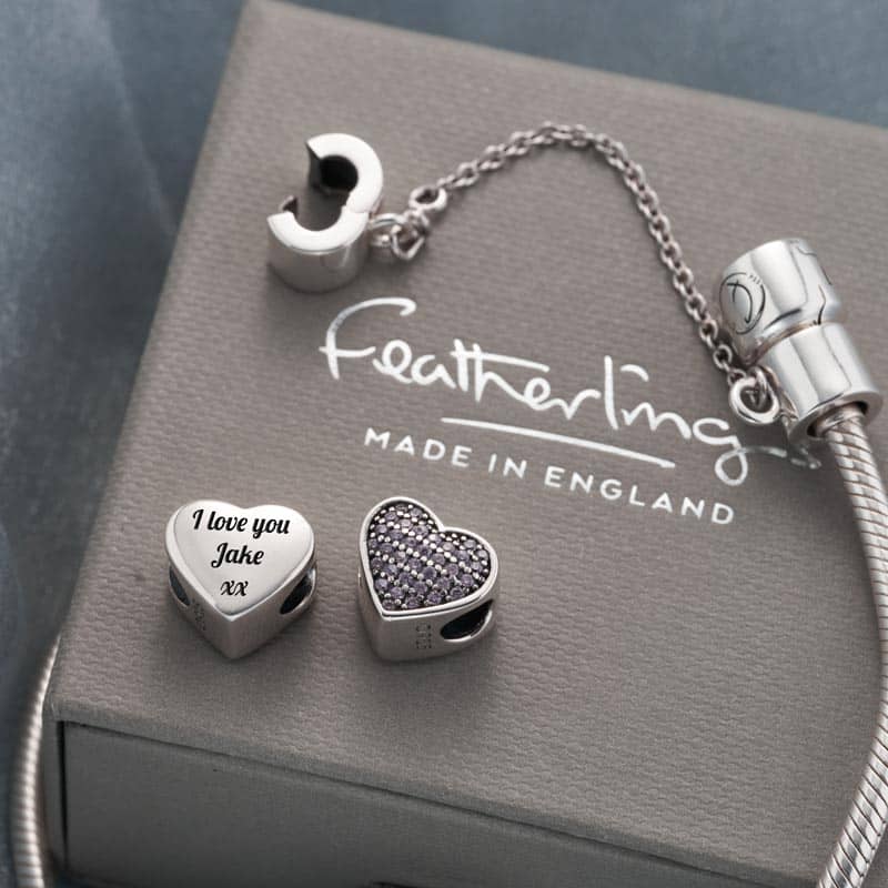 Crystal Engraved Charm | Photo Charms | Featherlings UK