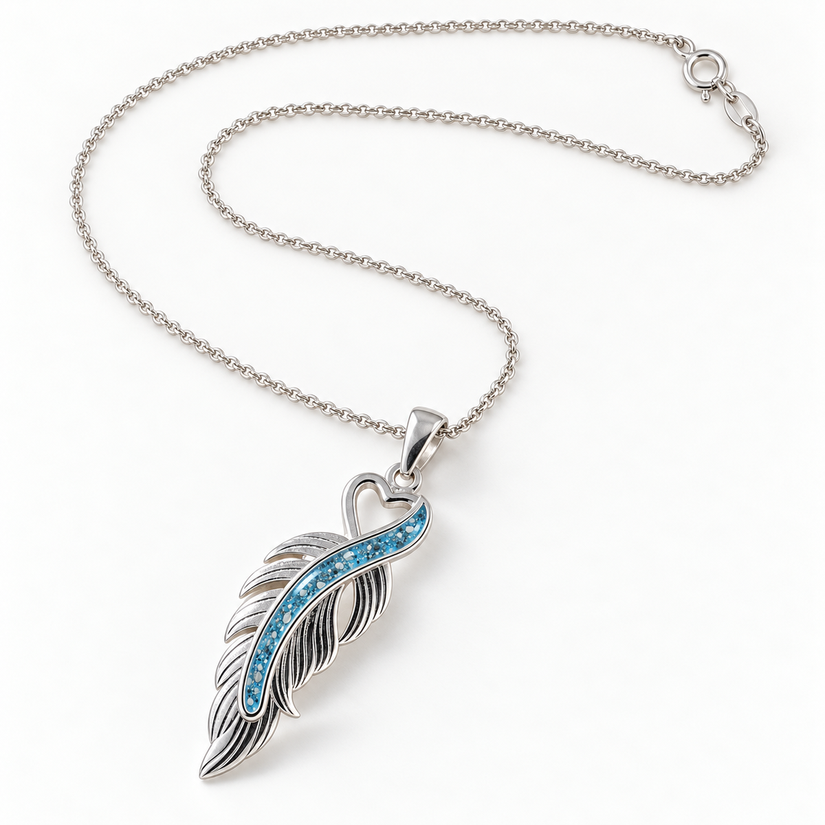 Feather Ashes Necklace — chain