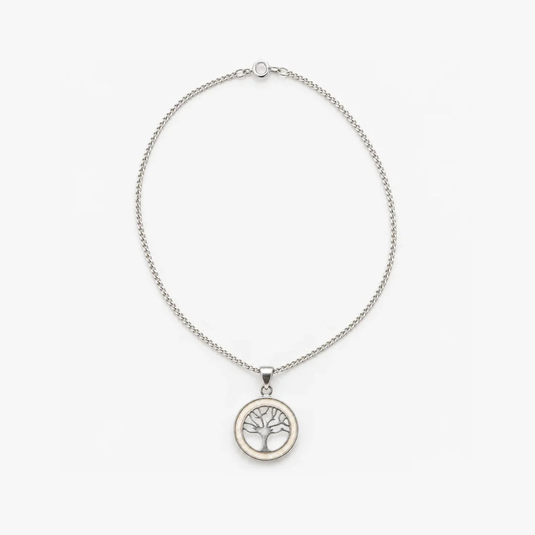 Tree of Life breast milk necklace on a full sterling silver chain, illustrative preview