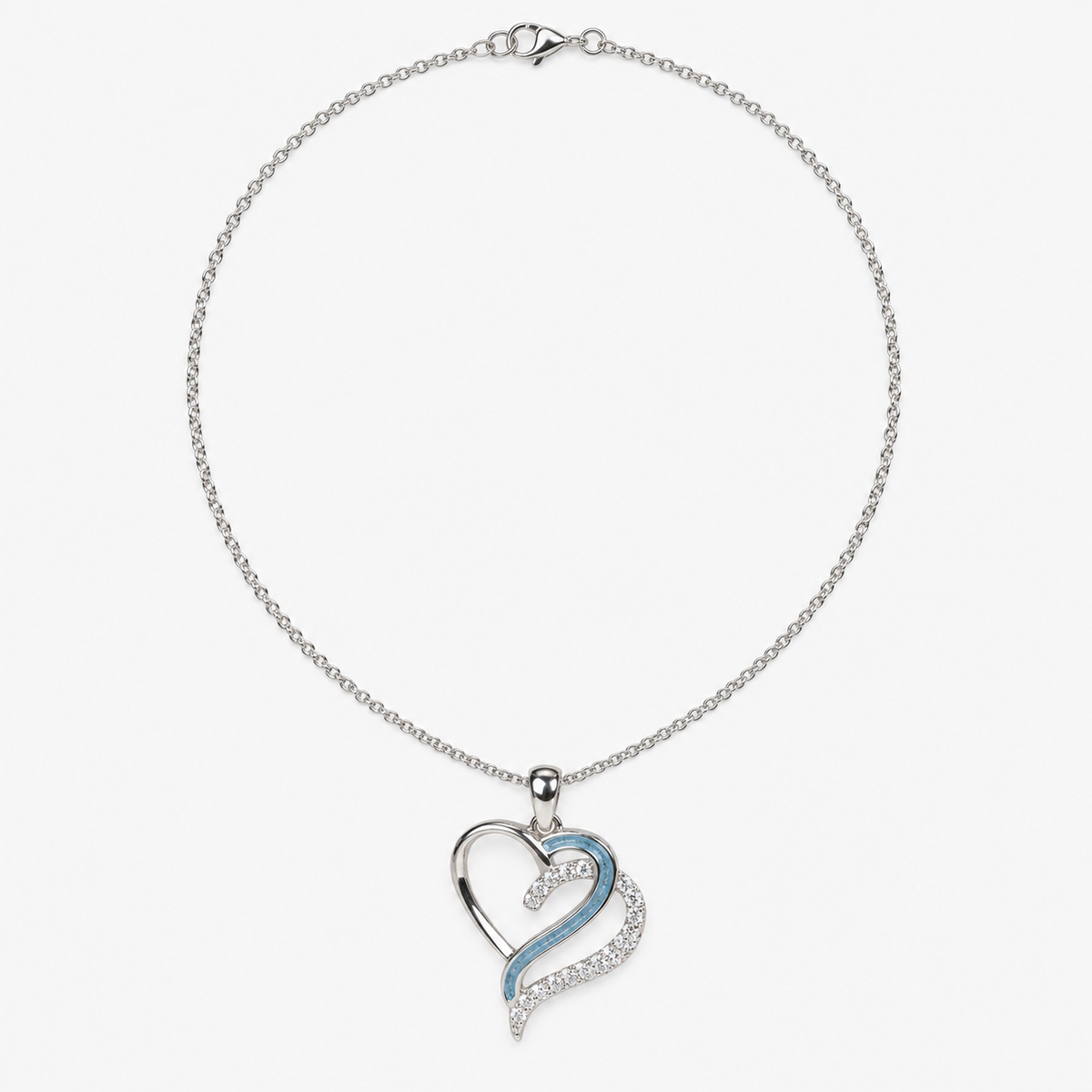 Flowing Hearts Ashes Necklace — chain