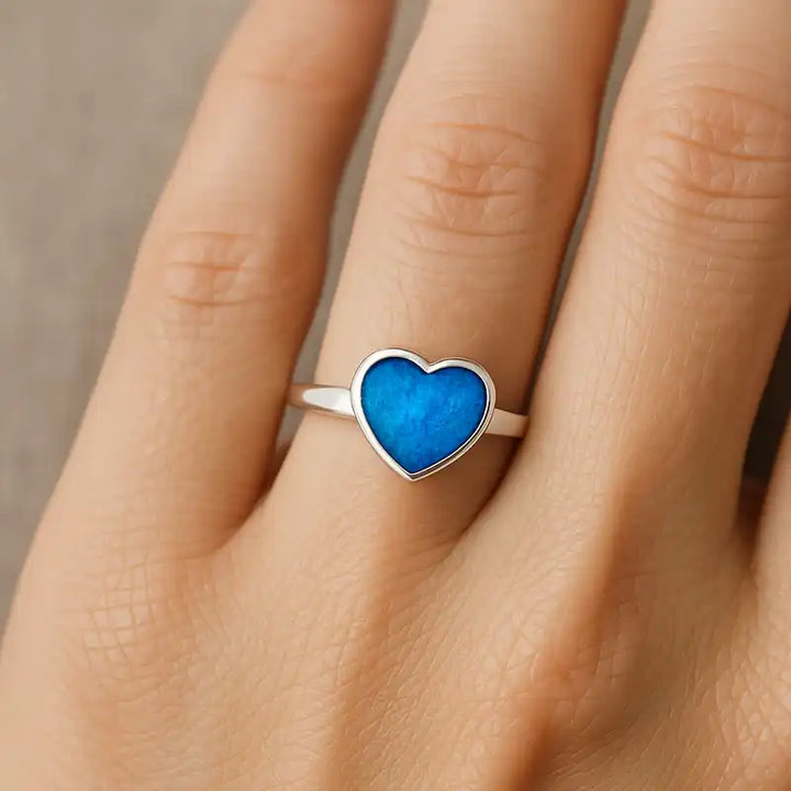 Heart Ashes Ring | Ashes Rings | Featherlings UK