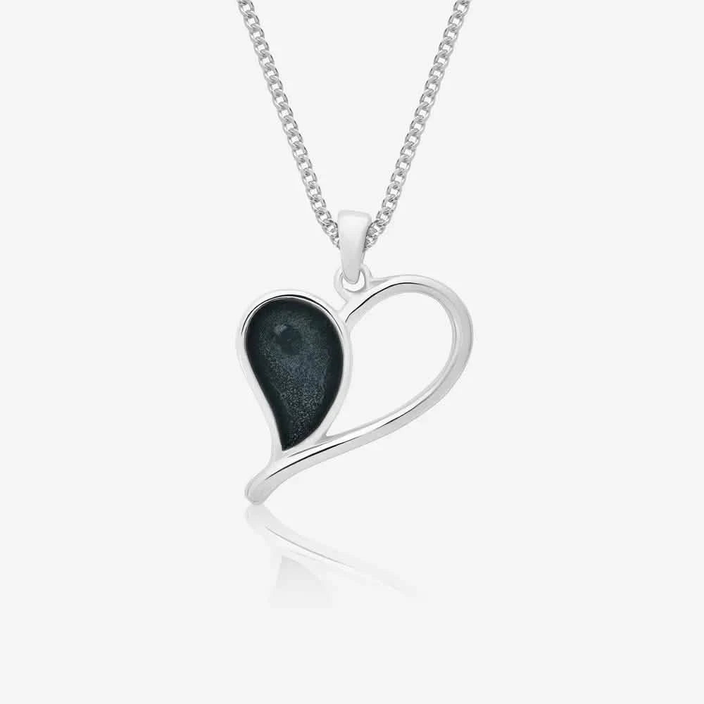 Heart Ashes Necklace | Ashes Pendant | Featherlings UK