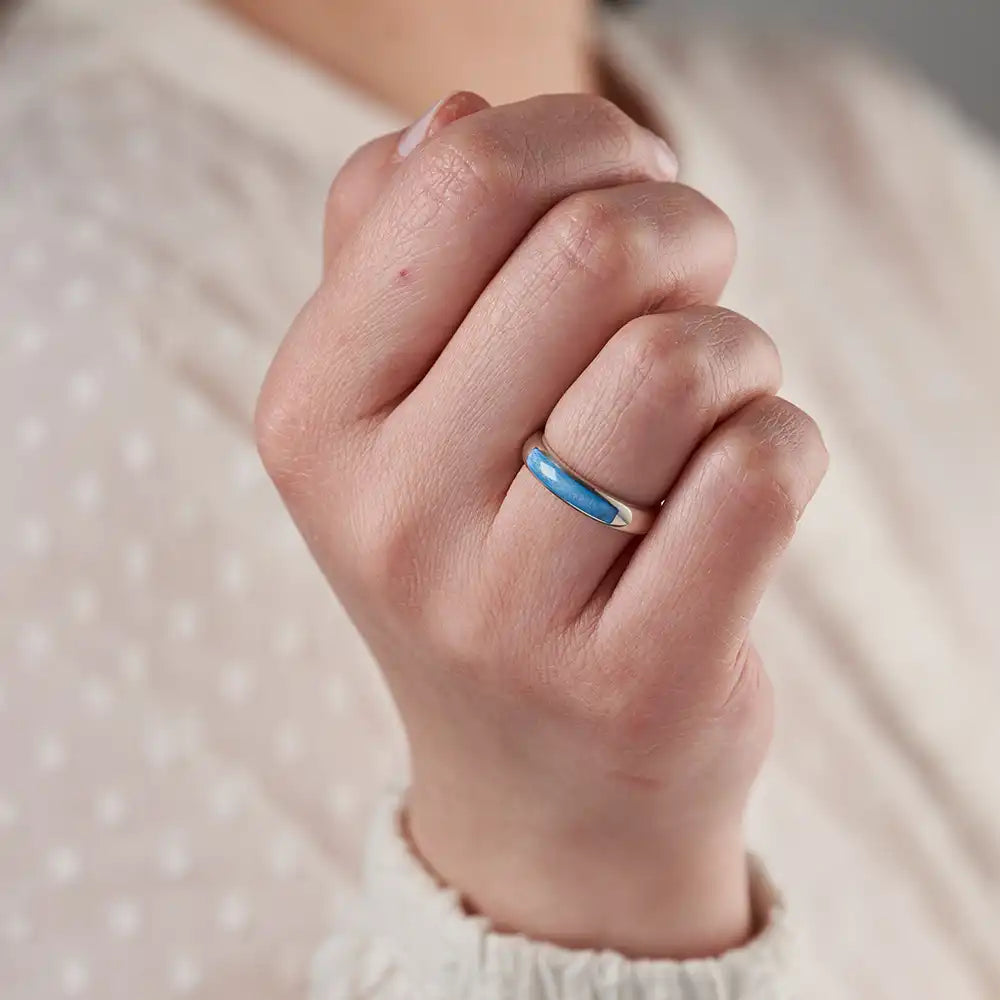 Petite Channel Ashes Ring | Ashes Rings | Featherlings UK