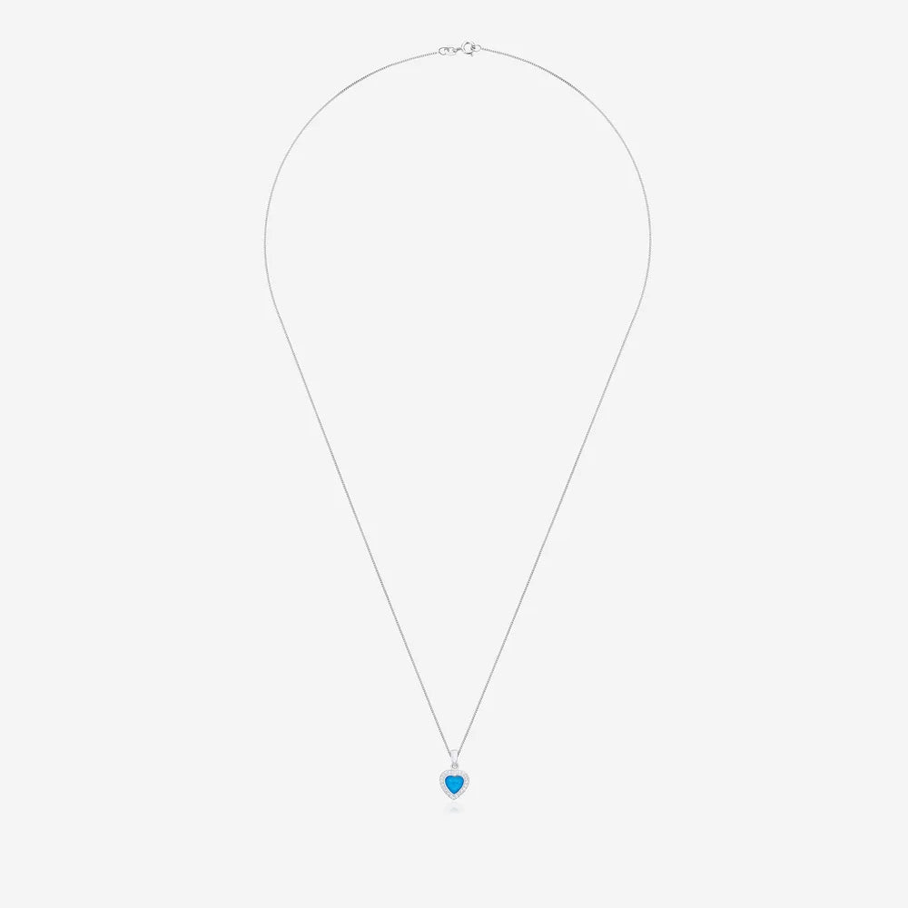 Love Heart Crystal Ashes Necklace | Ashes Pendant | Featherlings UK