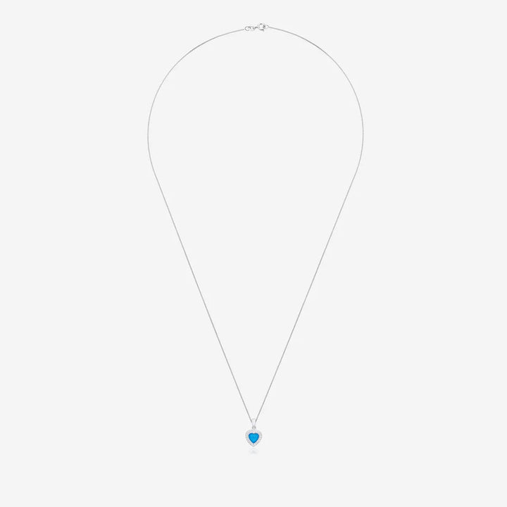 Love Heart Crystal Ashes Necklace | Ashes Pendant | Featherlings UK
